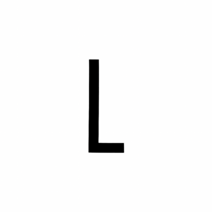 LETTERA TARGA "L"