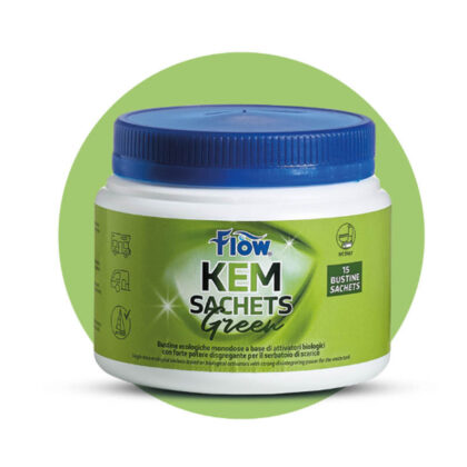 FLOW KEM SACHETS GREEN 15 BUS.